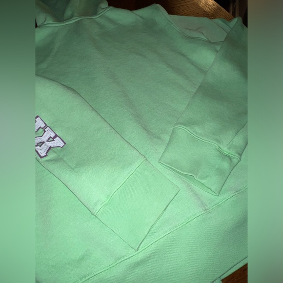 VS PINK ~ Green (Vintage) “Love Pink” Sweatshirt / Hoodie - Picture 7 of 15